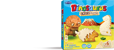 Pack of Dinosaurus White Chocolate