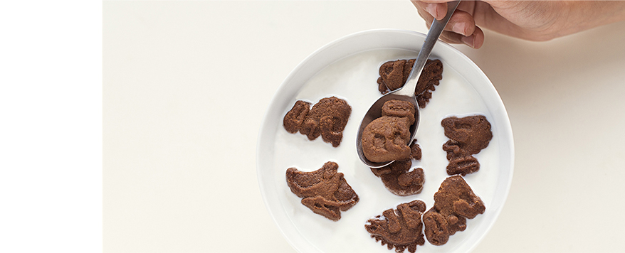 Momento de consumo de Dinosaurus A Cucharadas cacao